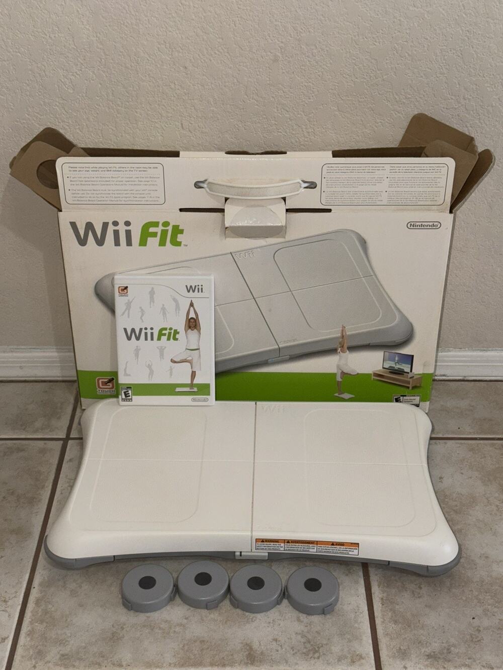 Nintendo Wii Fit Balance Board with Wii Fit Game and Box